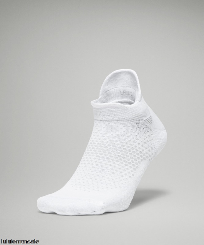 Lululemon Deutschland DELULU926 | Weiß Macropillow Tab Laufsocke Mittlere Dämpfung